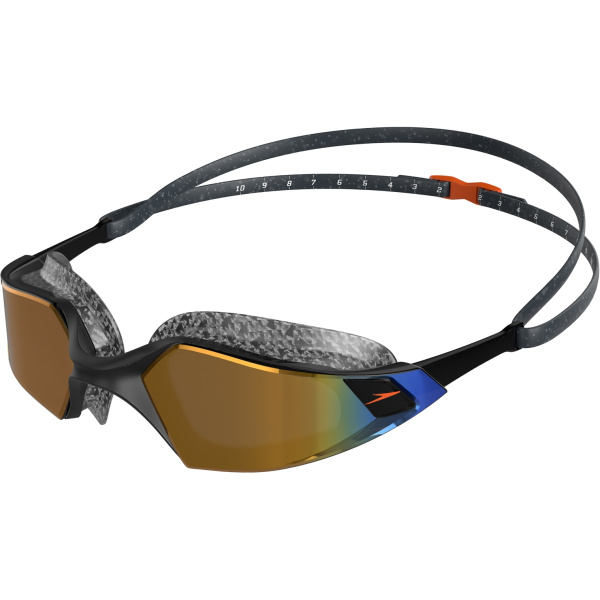 Очки для плавания Speedo Aquapulse Pro Mirror (зеркальные; белый/прозрачный/фиолетовый/золотой)